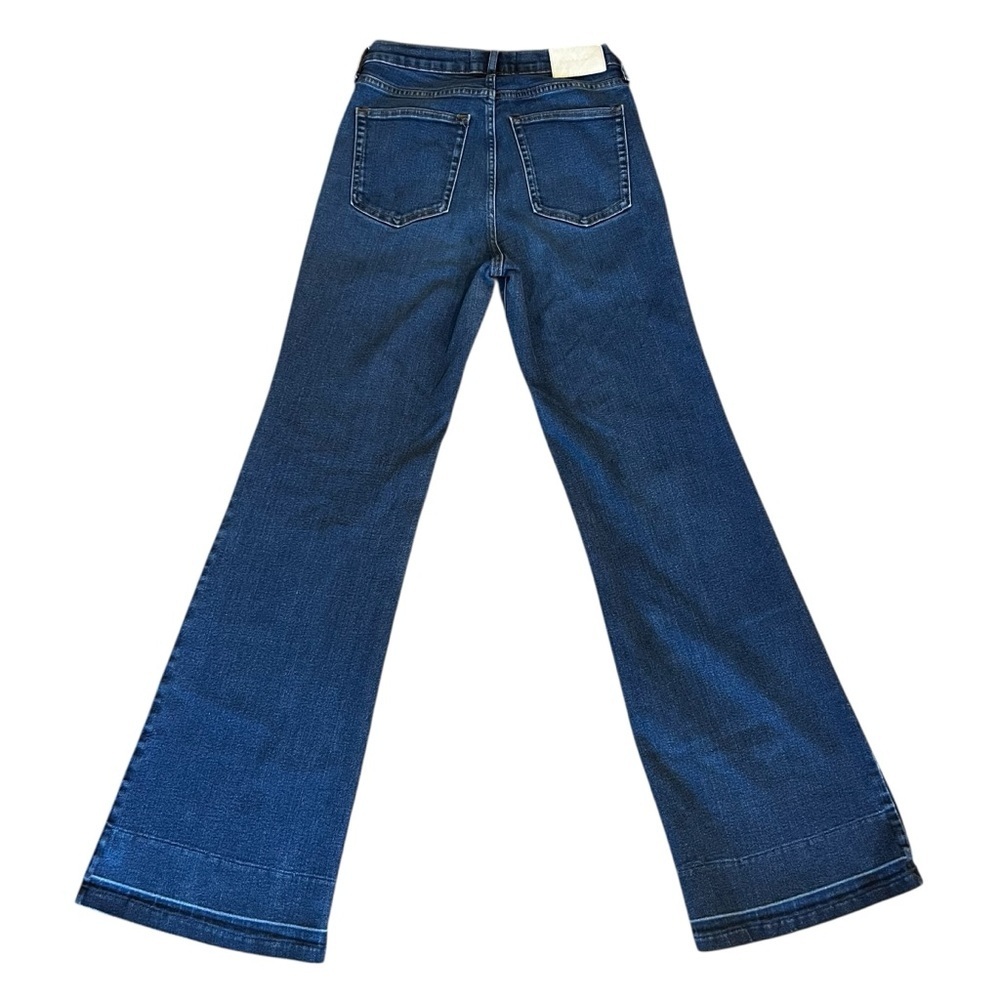 EVERLANE The Modern Flare High Rise Dark Jeans Women’s Size 27 Tall - Picture 4 of 14